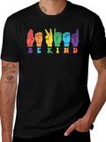 Be Kind Sign Language Graphic T-Shirt