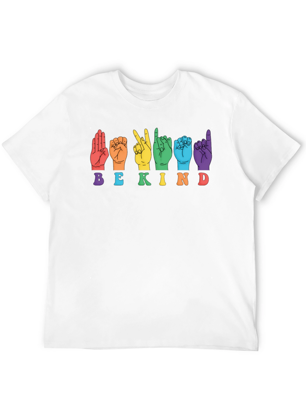 Be Kind Sign Language Graphic T-Shirt
