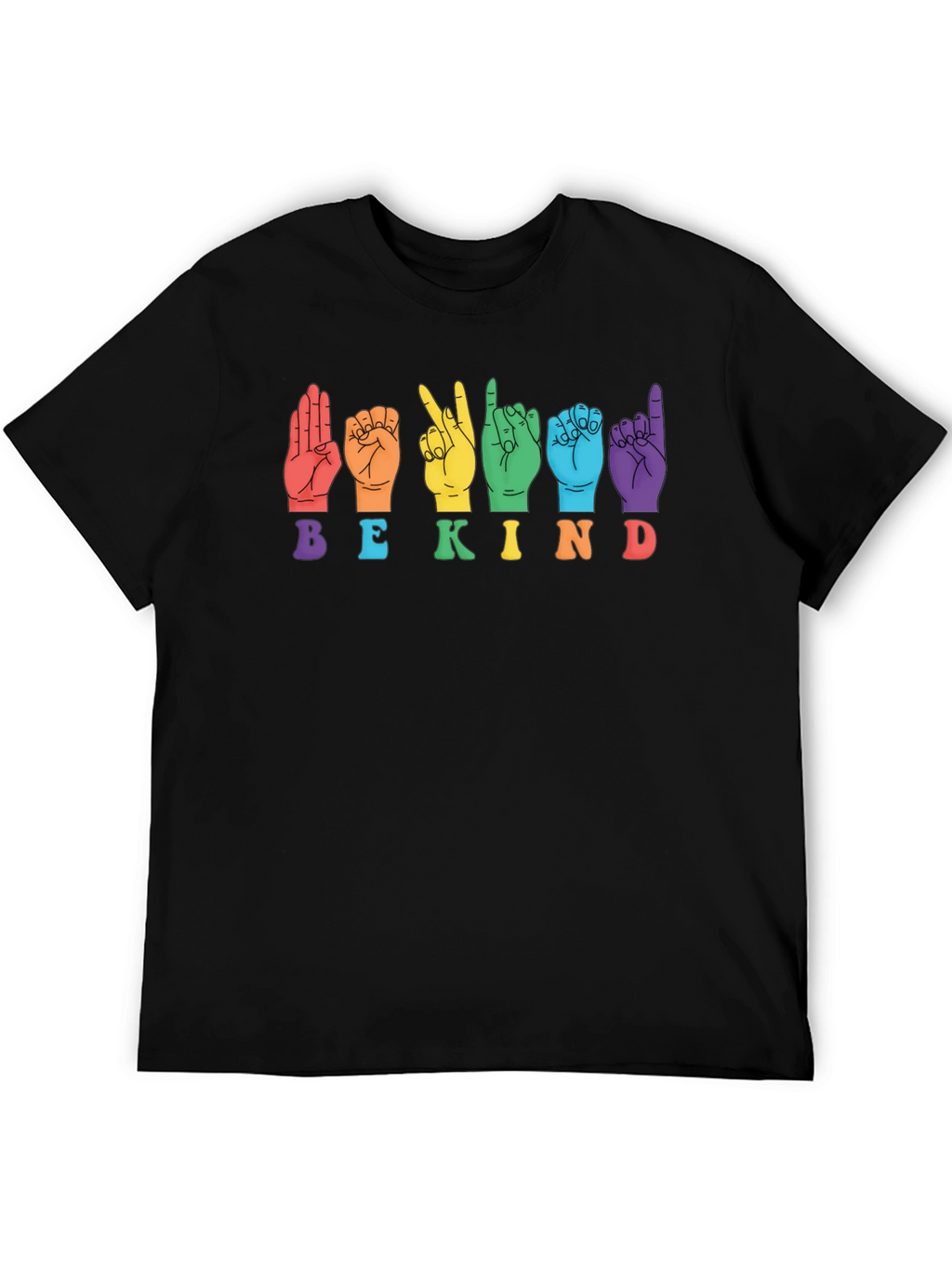 Be Kind Sign Language Graphic T-Shirt