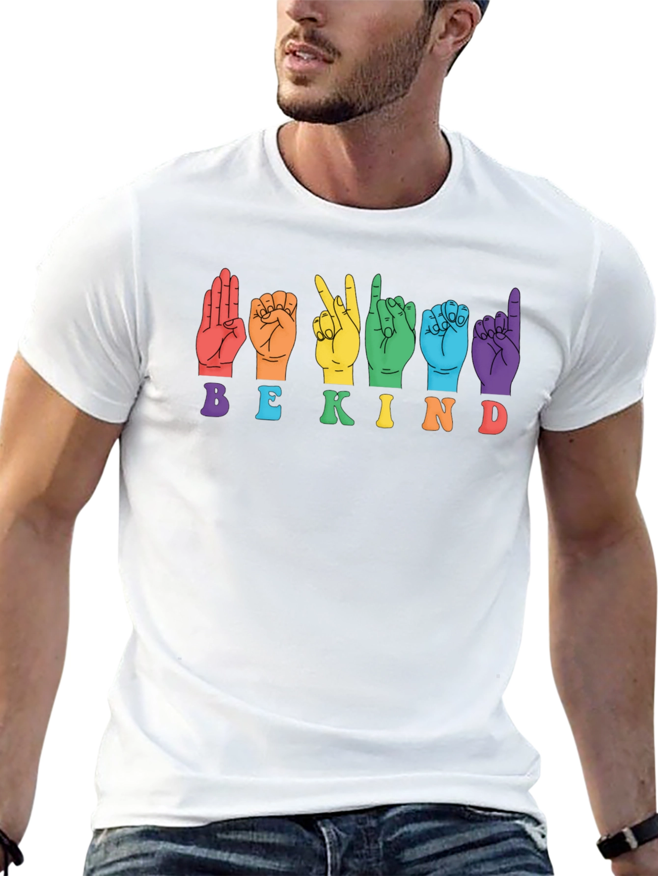 Be Kind Sign Language Graphic T-Shirt