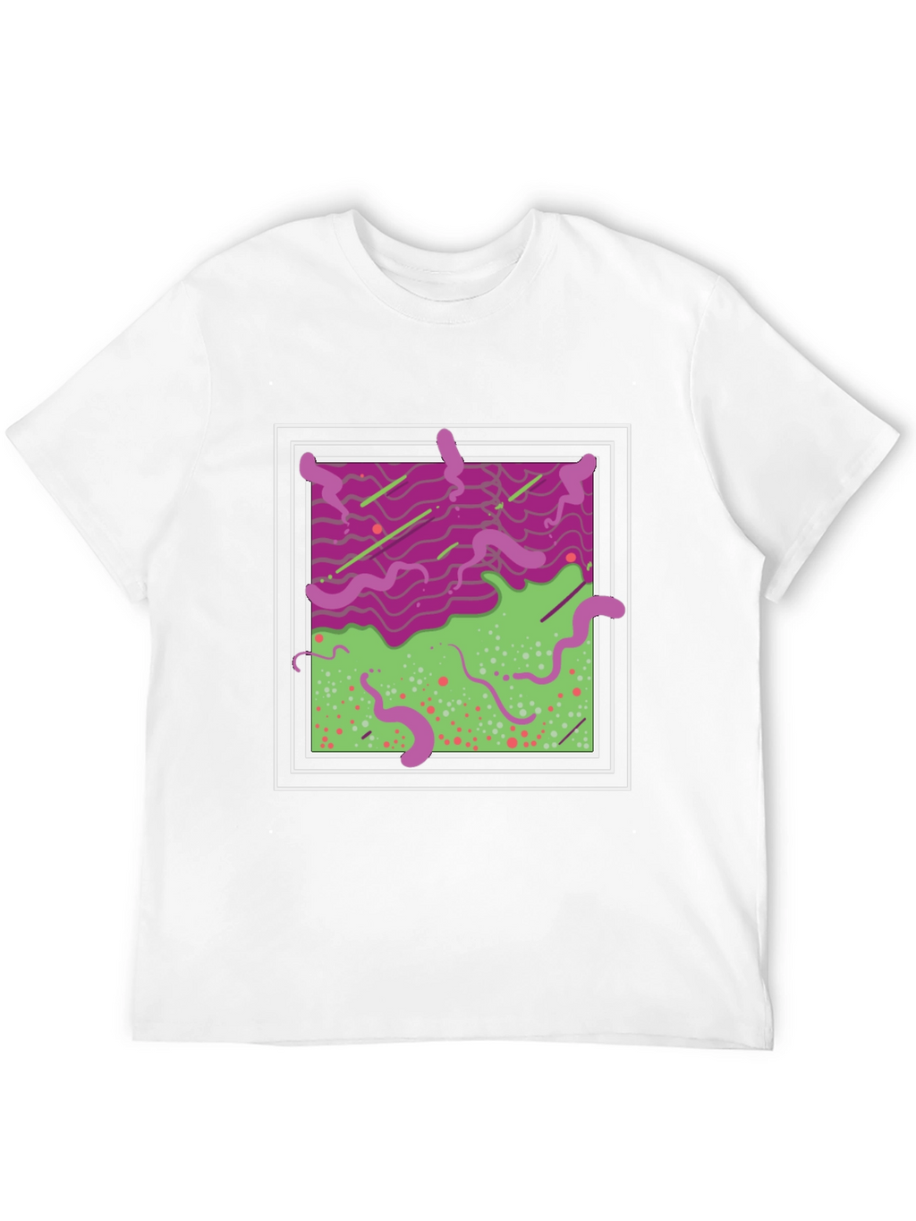 Abstract Graphic T-Shirt - Mens Black Tee