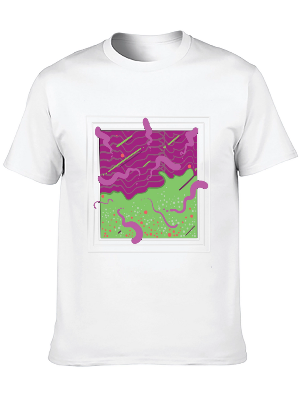 Abstract Graphic T-Shirt - Mens Black Tee