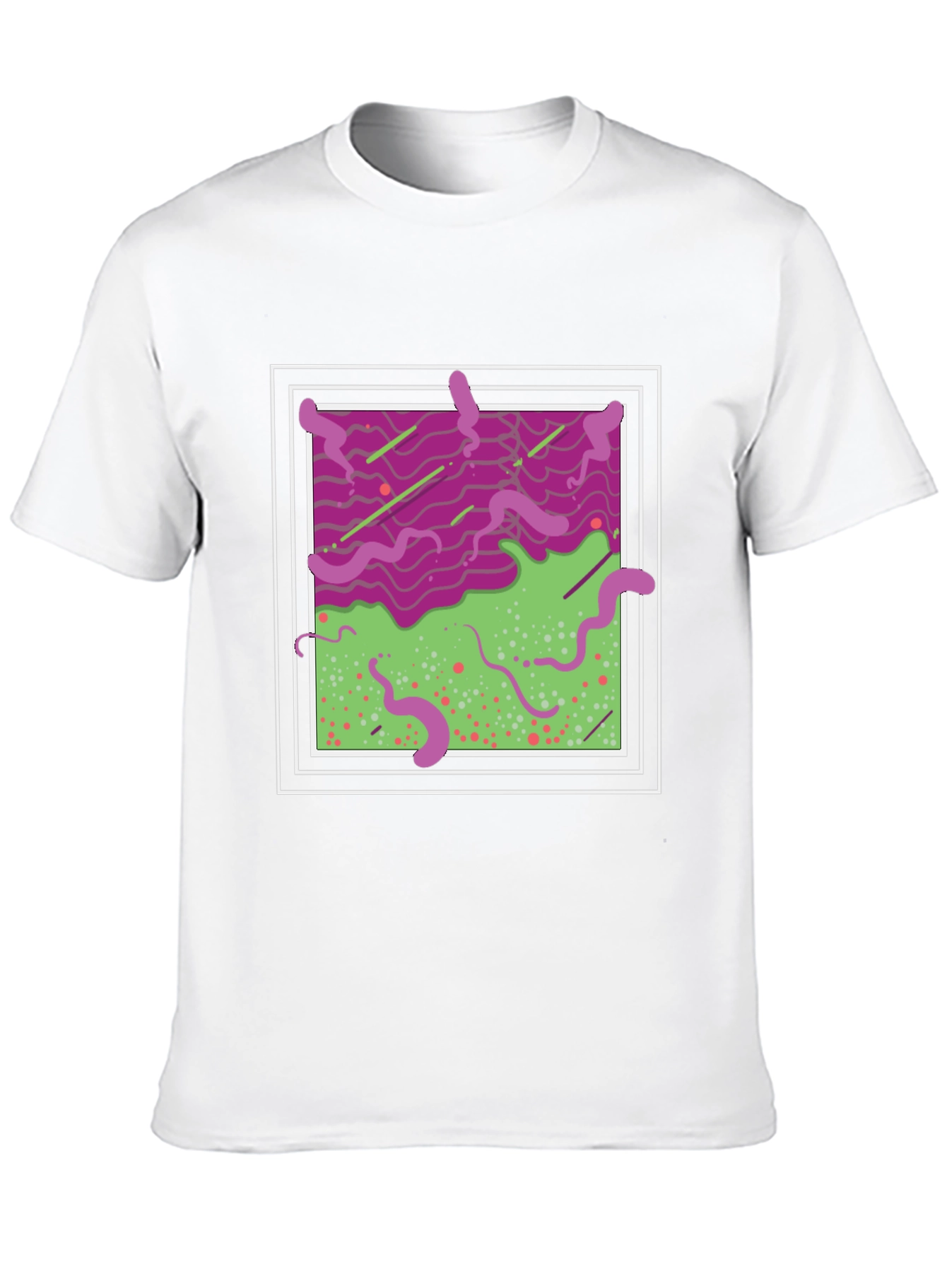 Abstract Graphic T-Shirt - Mens Black Tee