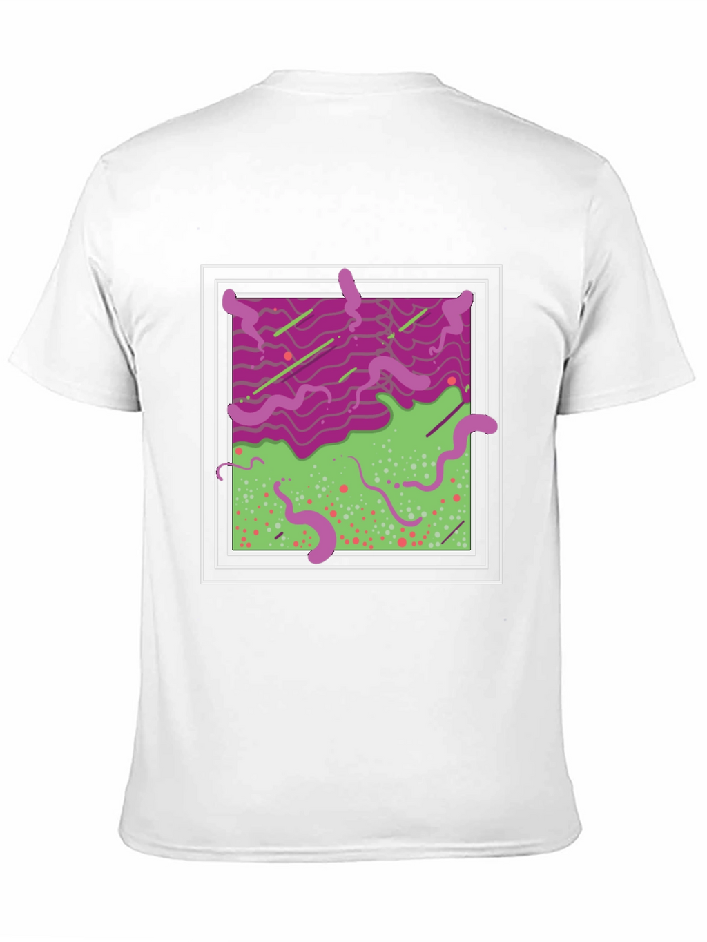 Abstract Graphic T-Shirt - Mens Black Tee