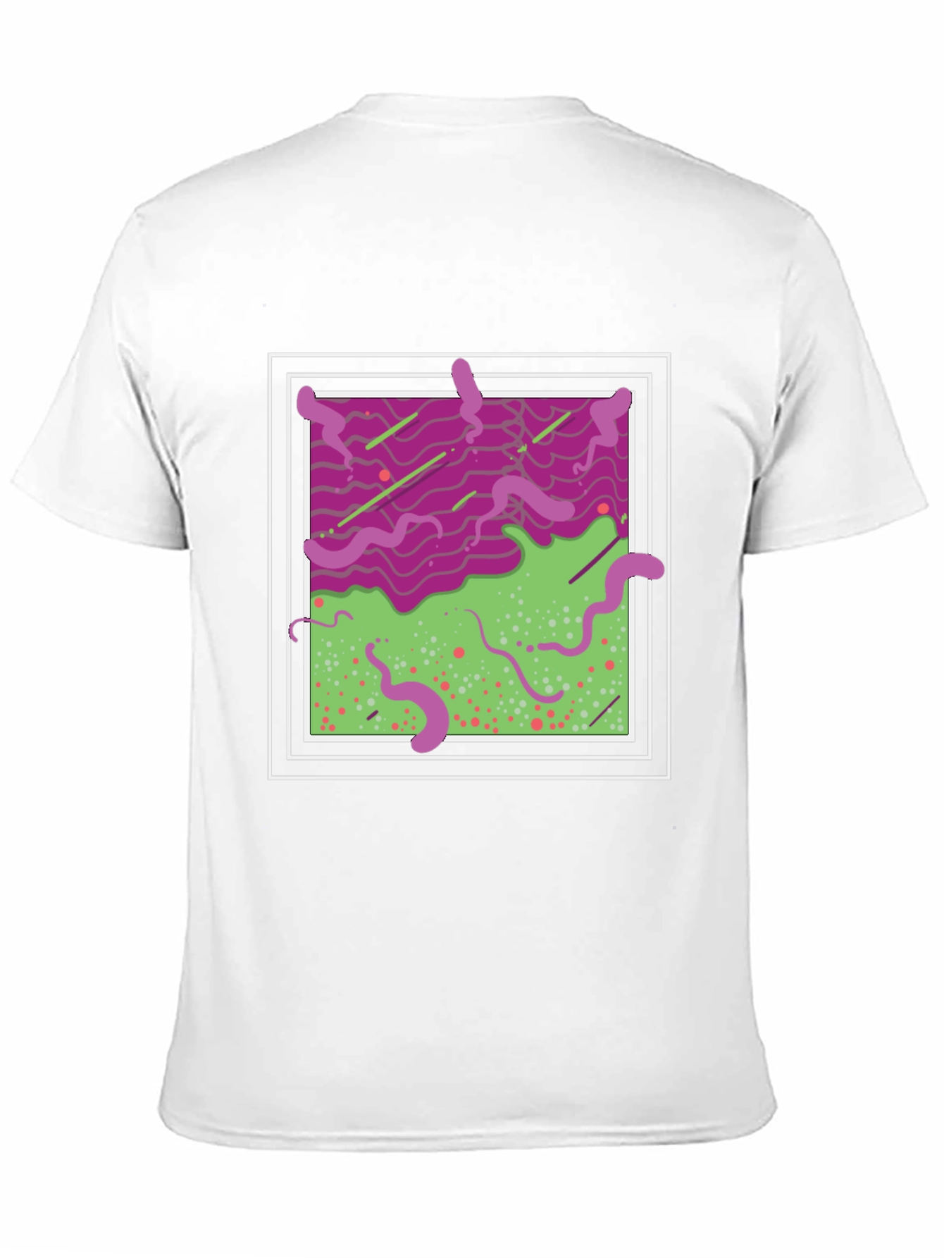 Abstract Graphic T-Shirt - Mens Black Tee