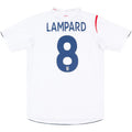 Lampard #8 Retro England Home Jersey World Cup 2006 Front