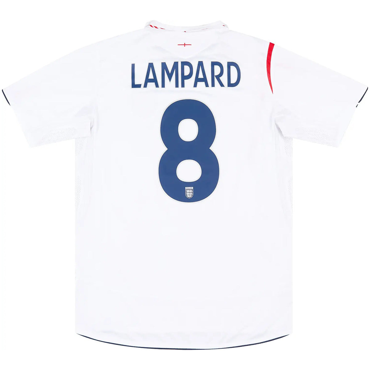 Lampard #8 Retro England Home Jersey World Cup 2006 Front