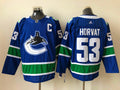 Men's Vancouver Canucks Bo Horvat #53 Blue Home Breakaway Jerseys