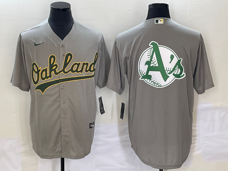 Men's Oakland Athletics Gray Replica Team Jerseys
