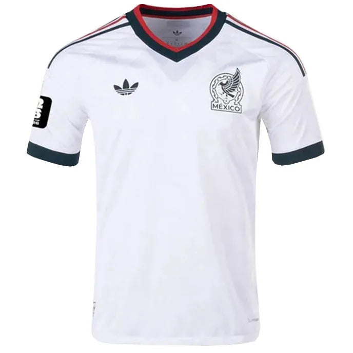 2026/27 Mexico 1:1 Quality Away White Fans Soccer Jersey (Have Right Patch 有右臂章 黑底白字） Front