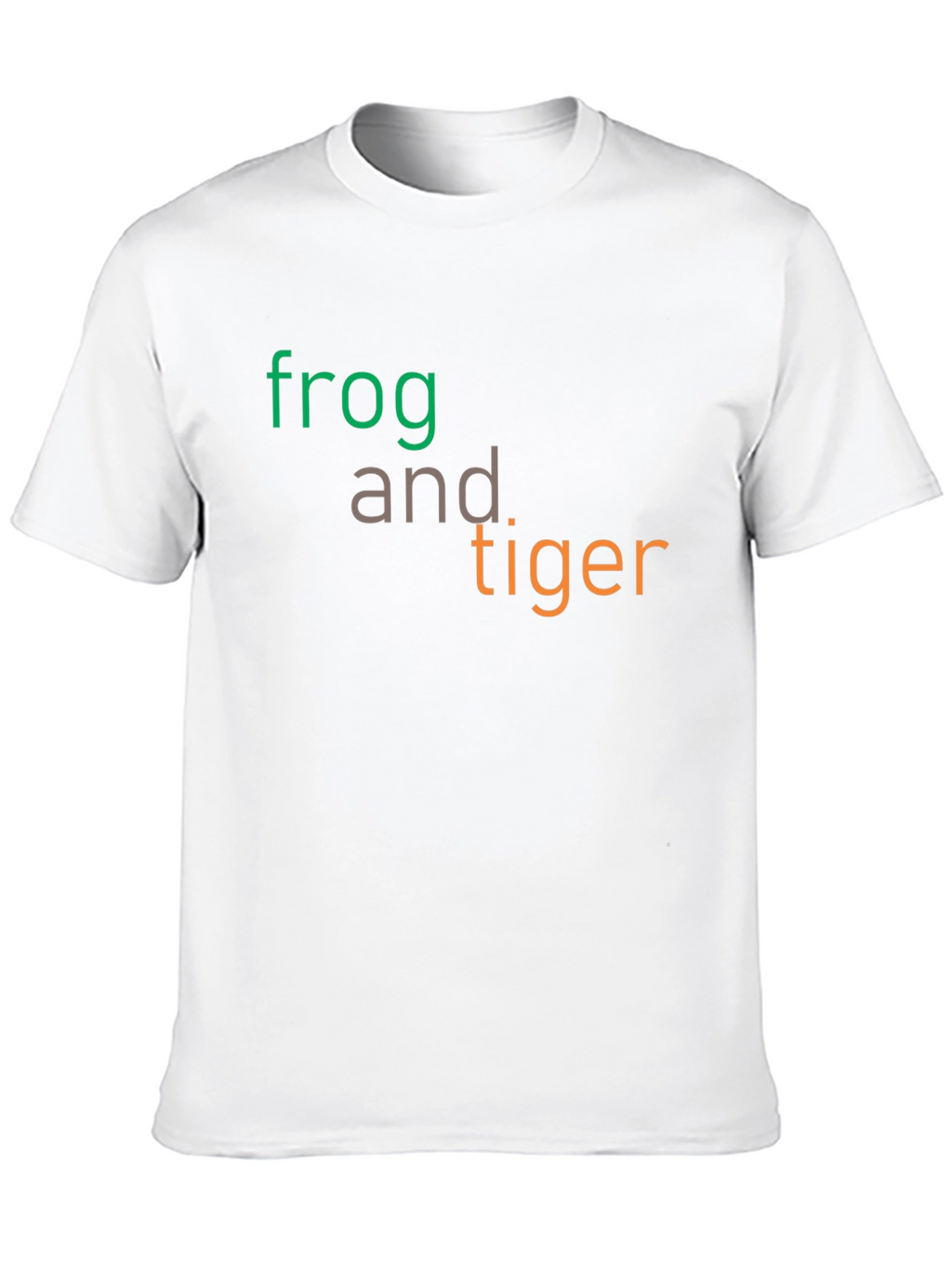 Frog and Tiger Graphic Tee - Black Cotton T-Shirt