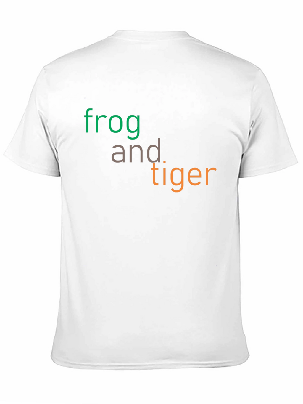 Frog and Tiger Graphic Tee - Black Cotton T-Shirt