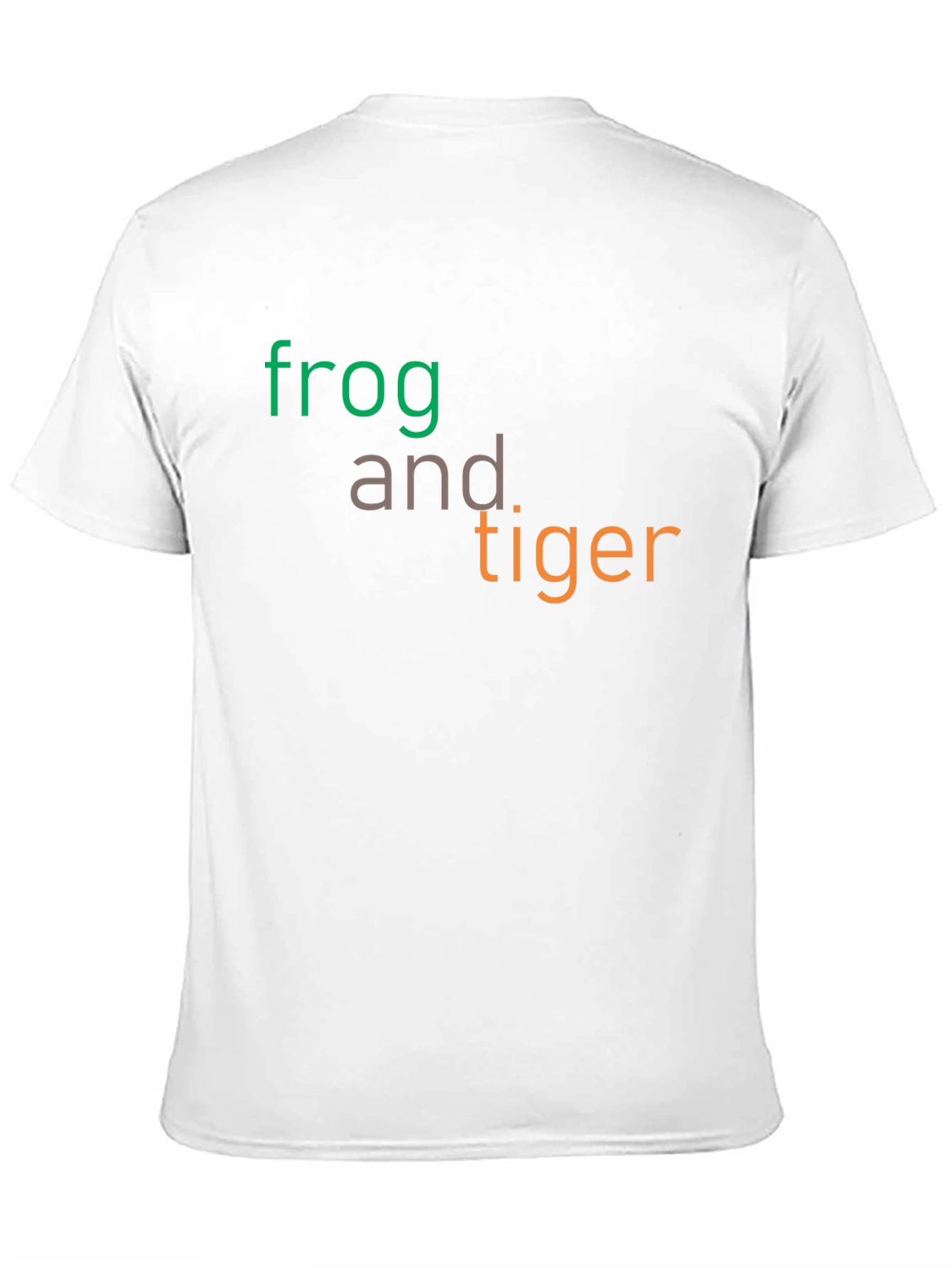 Frog and Tiger Graphic Tee - Black Cotton T-Shirt