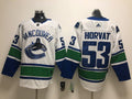 Men's Vancouver Canucks Bo Horvat #53 White Breakaway Jerseys