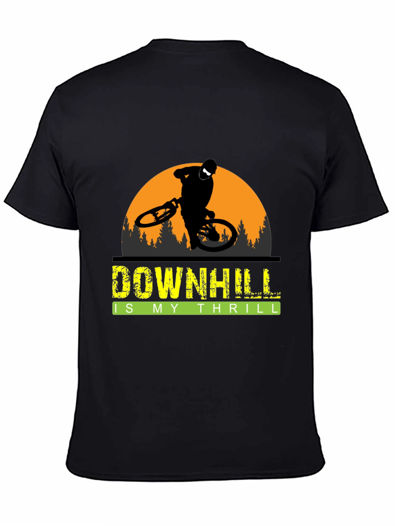 Downhill is My Thrill Graphic Tee - Mountain Biking Shirt