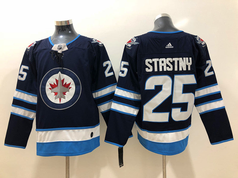 Men's Winnipeg Jets Paul Stastny #25 Navy Player Game Jerseys