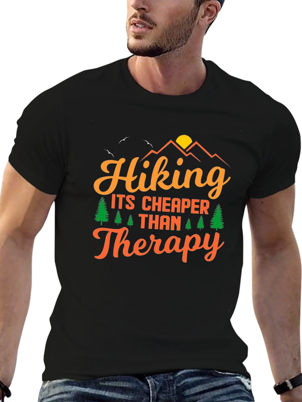 Hiking Therapy Graphic Tee