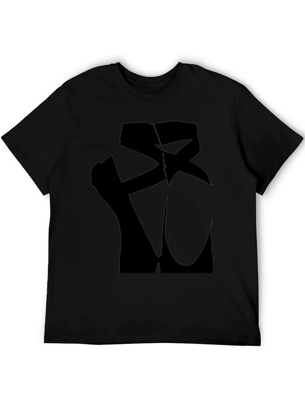Abstract Ballet Pointe Shoes Graphic Tee - Black