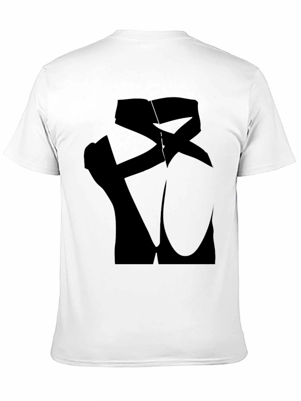 Abstract Ballet Pointe Shoes Graphic Tee - Black
