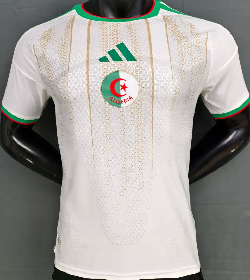 2026/27 Algeria Home White Player Version Soccer Jersey Detail 2