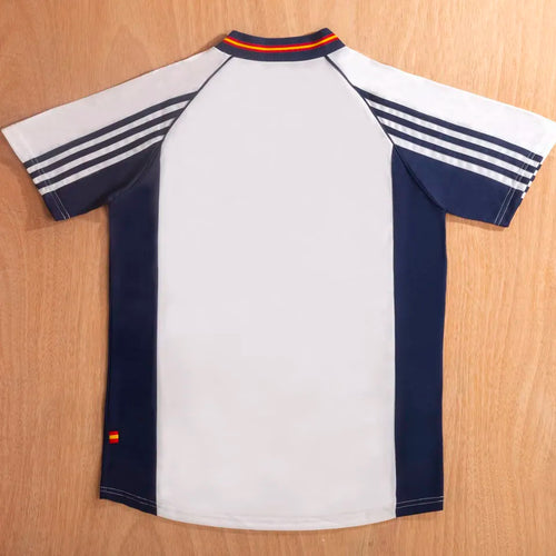 1998 Spain Away Retro Soccer Jersey Back