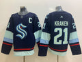 Men's Seattle Kraken #21 Navy Home Breakaway Player Jerseys