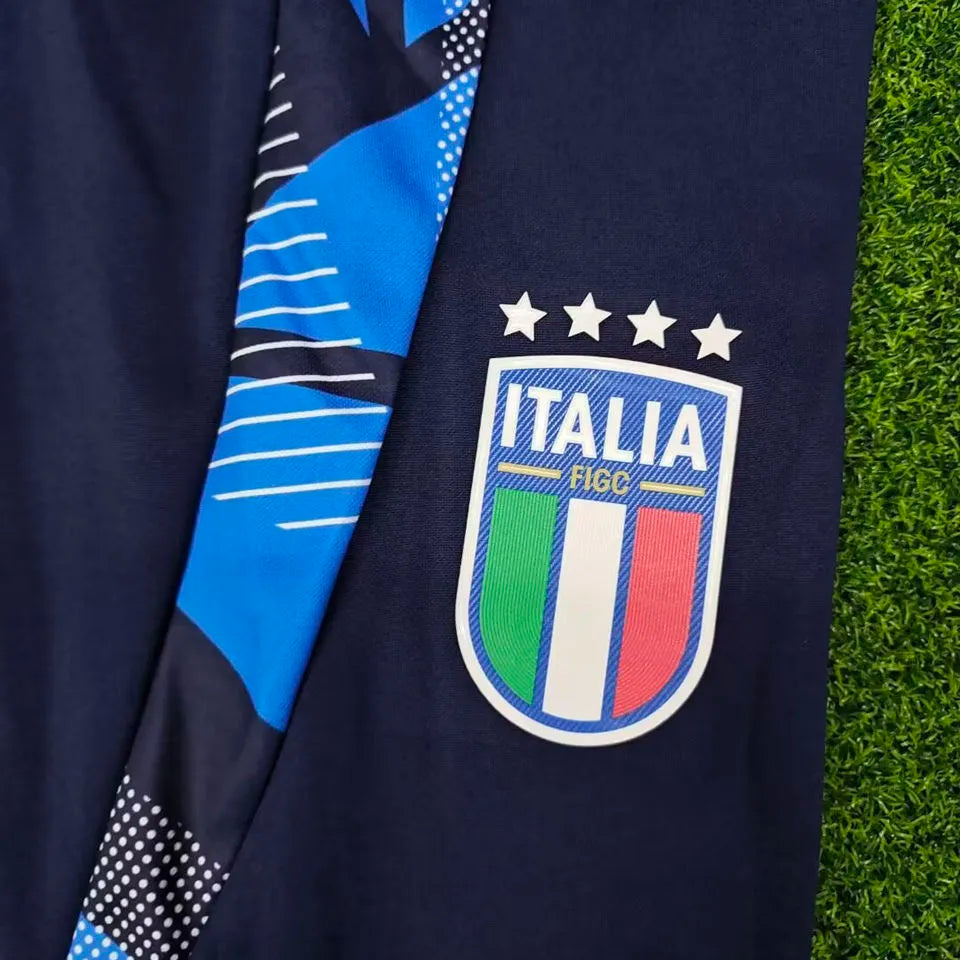 2024/25 Italy Sapphire Blue Sports Trousers Detail 1