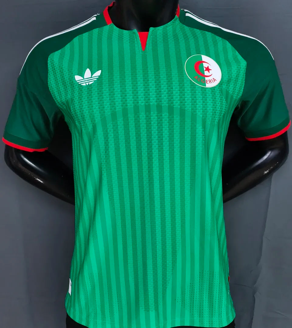 2026/27 Algeria Away Green Player Version Soccer Jersey Detail 2