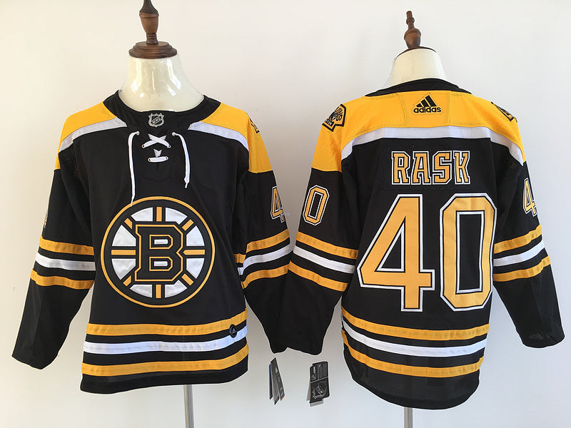 Men's Boston Bruins Tuukka Rask #40 Black Player Game Jerseys