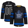Men's Toronto Maple Leafs Black Authentic  x drew house Alternate Custom Jerseys