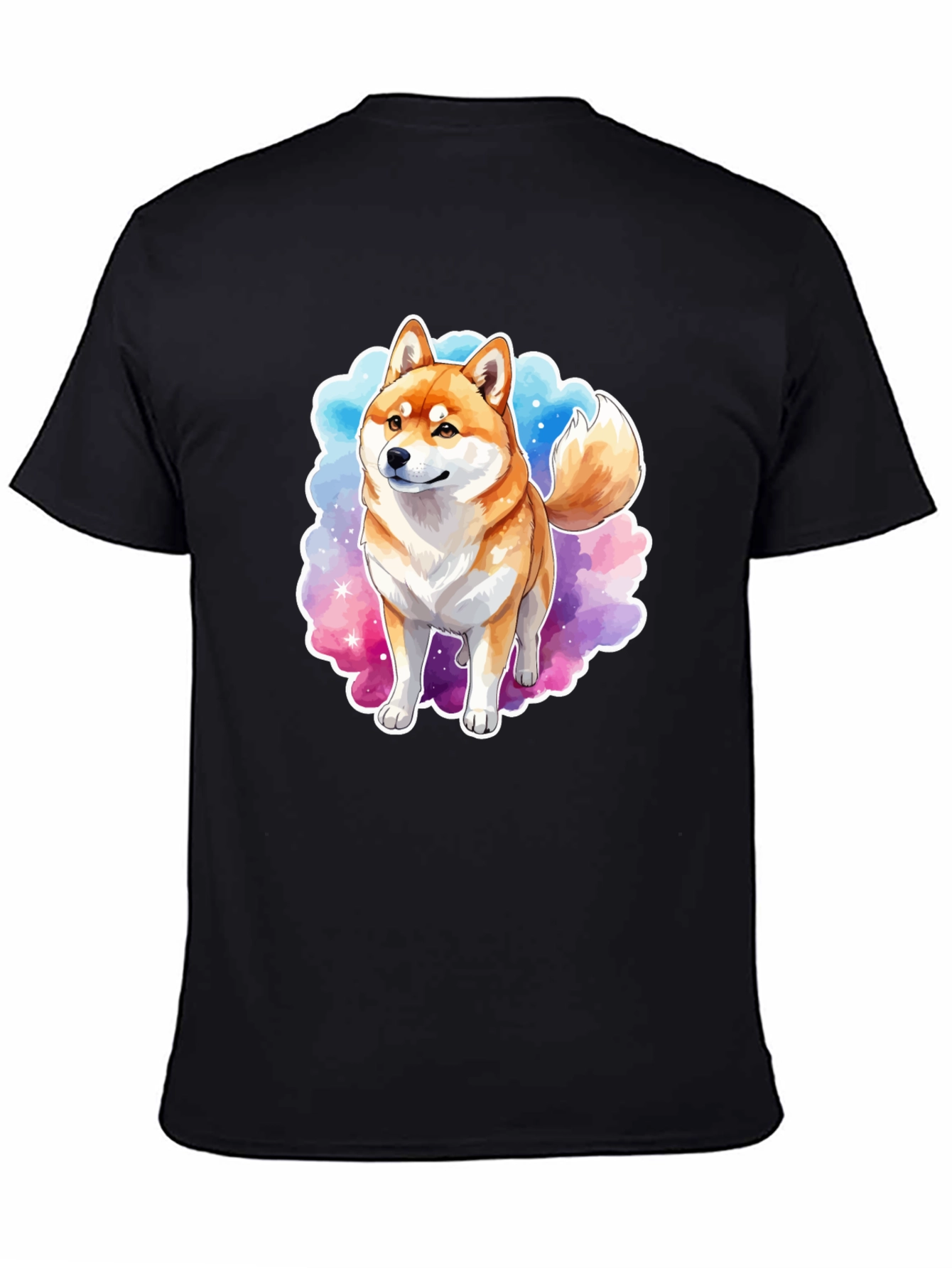 Shiba Inu Watercolor Graphic Tee