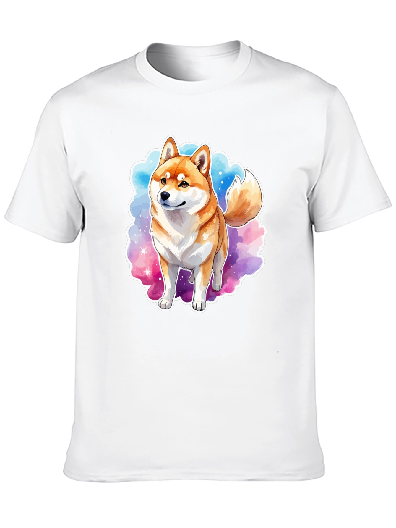 Shiba Inu Watercolor Graphic Tee