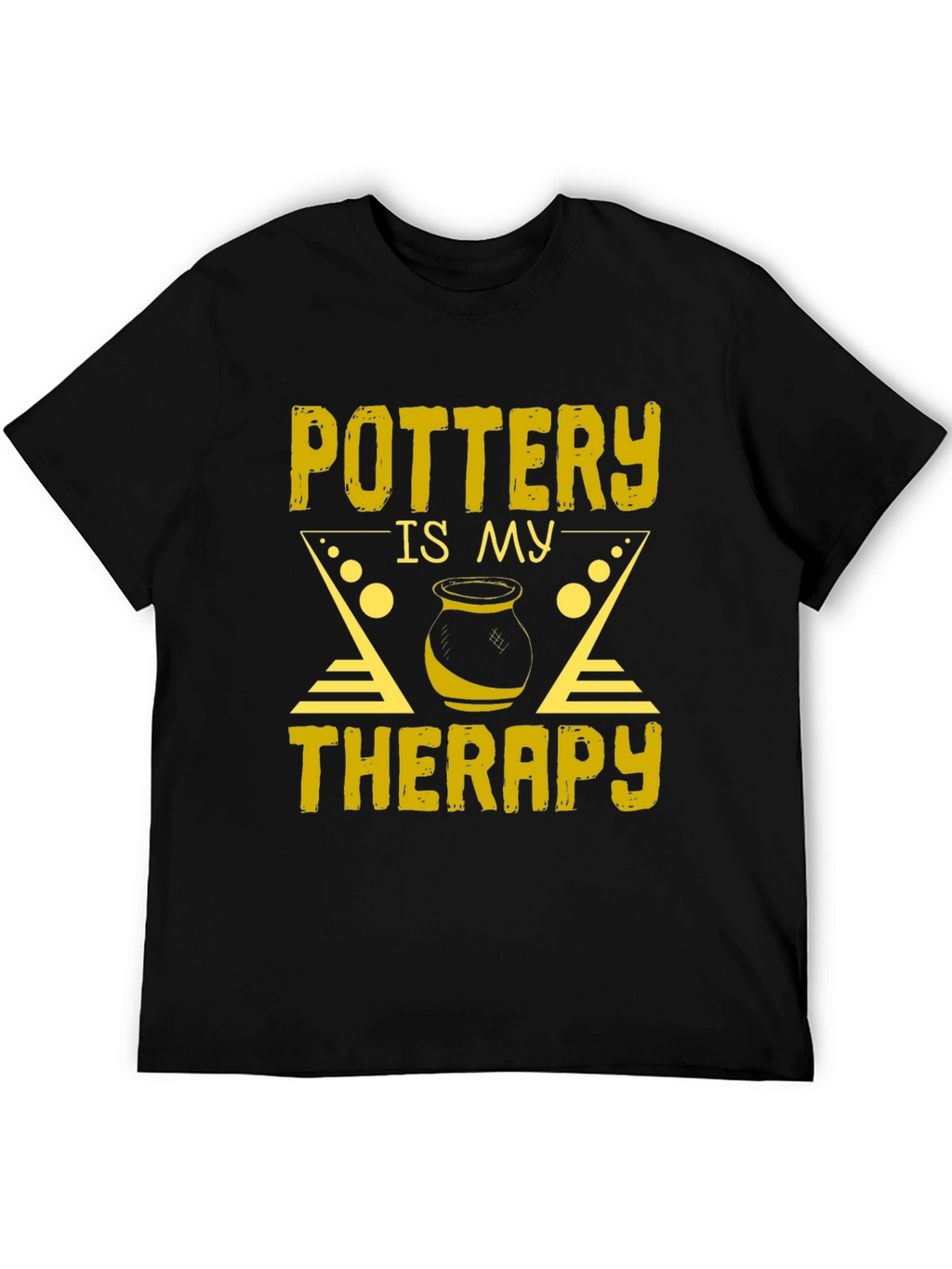 Pottery is My Therapy T-Shirt - Black