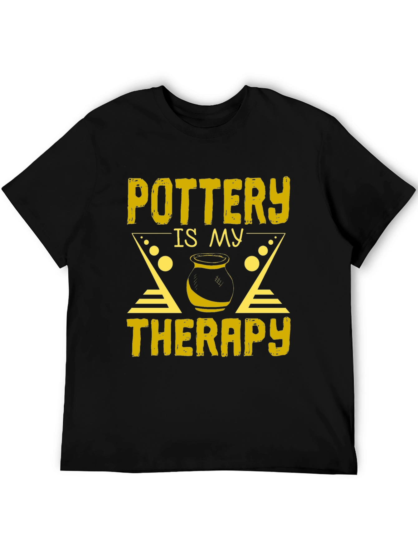 Pottery is My Therapy T-Shirt - Black