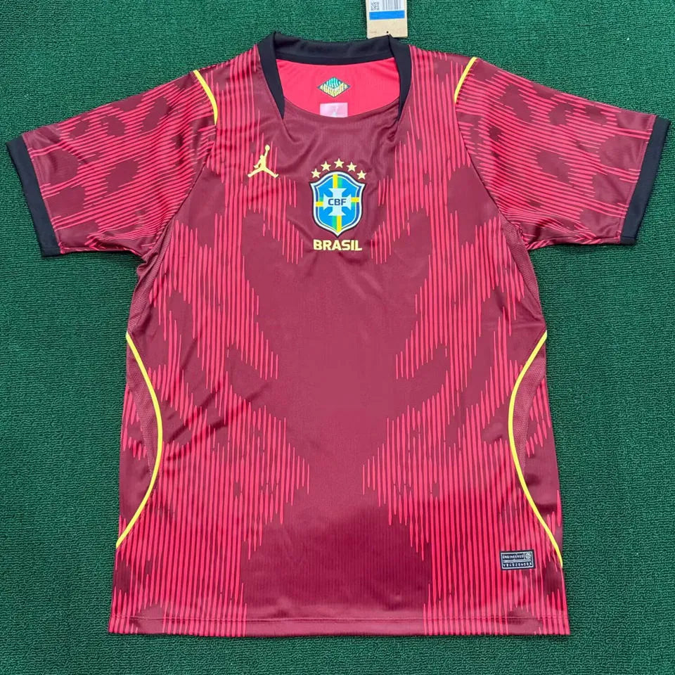 2026/27 Brazil Special Edition Red Fans Soccer Jersey Front
