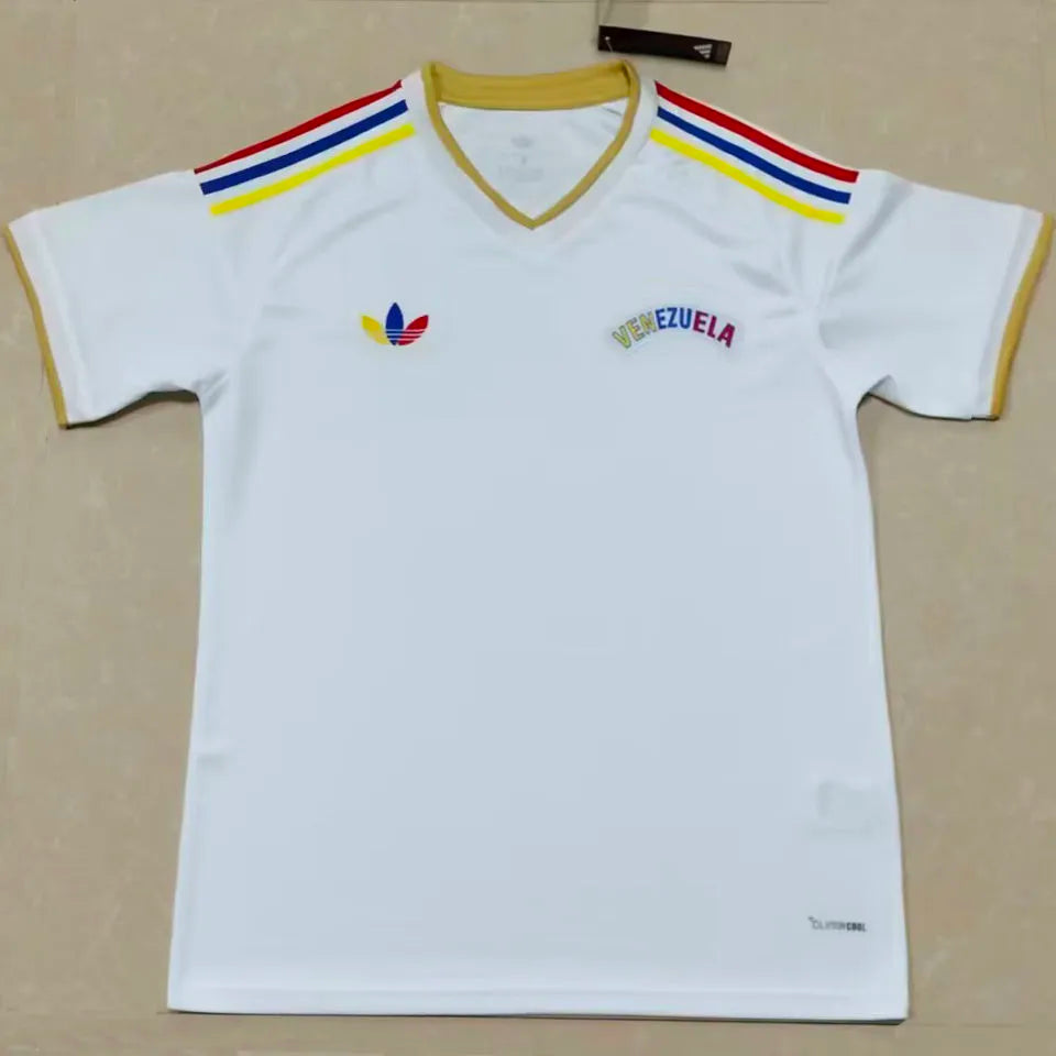 2026/27 Venezuela Away White Fans Soccer Jersey Front