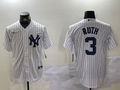 Men's New York Yankees Babe Ruth #3 White Game Player Jerseys