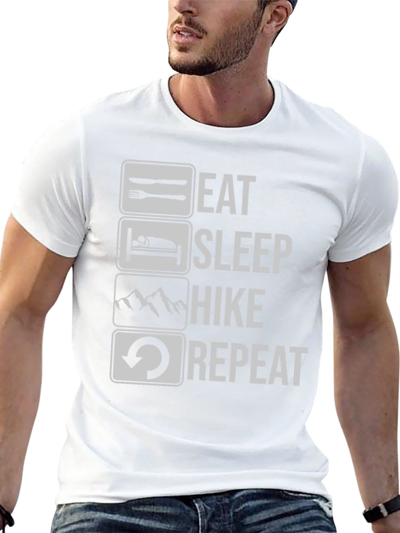 Eat Sleep Hike Repeat Graphic Tee