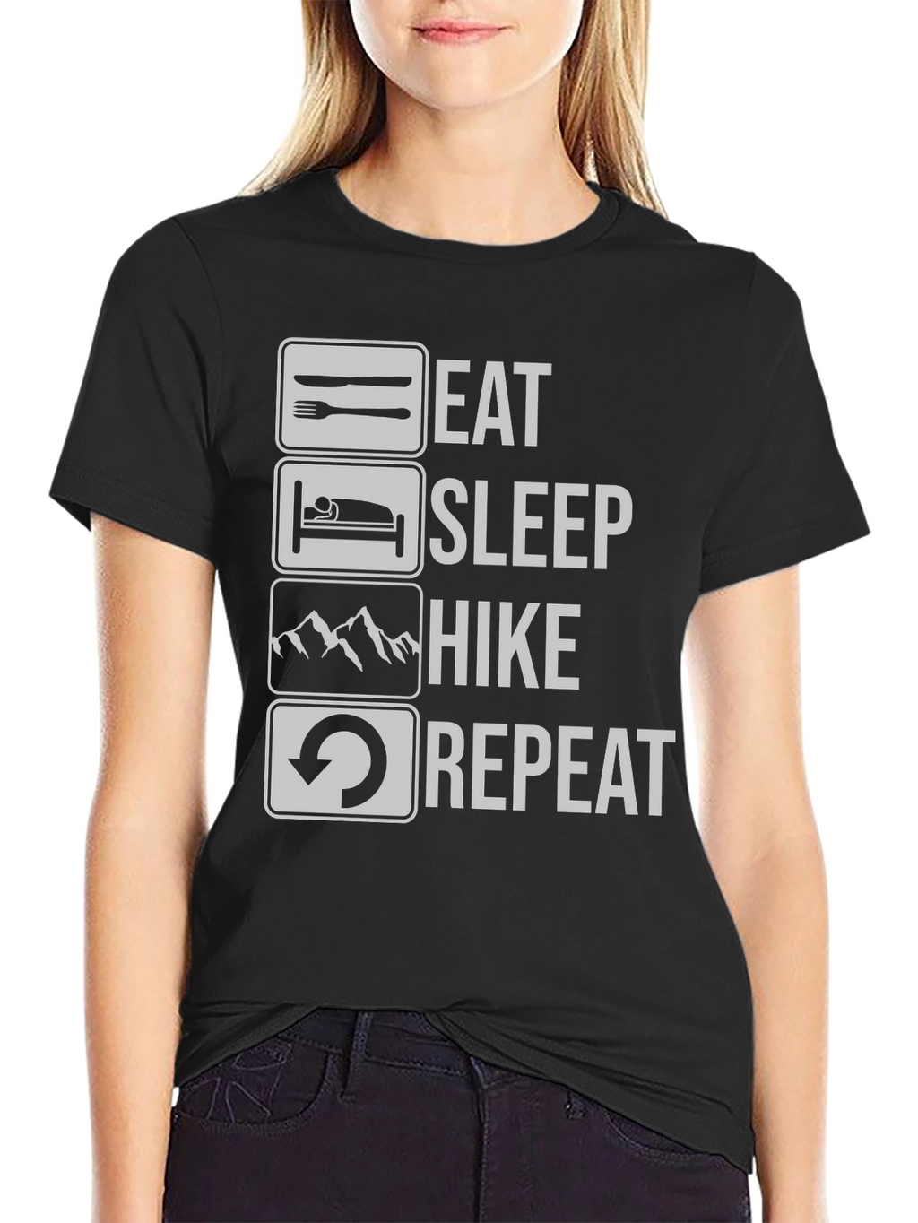 Eat Sleep Hike Repeat Graphic Tee