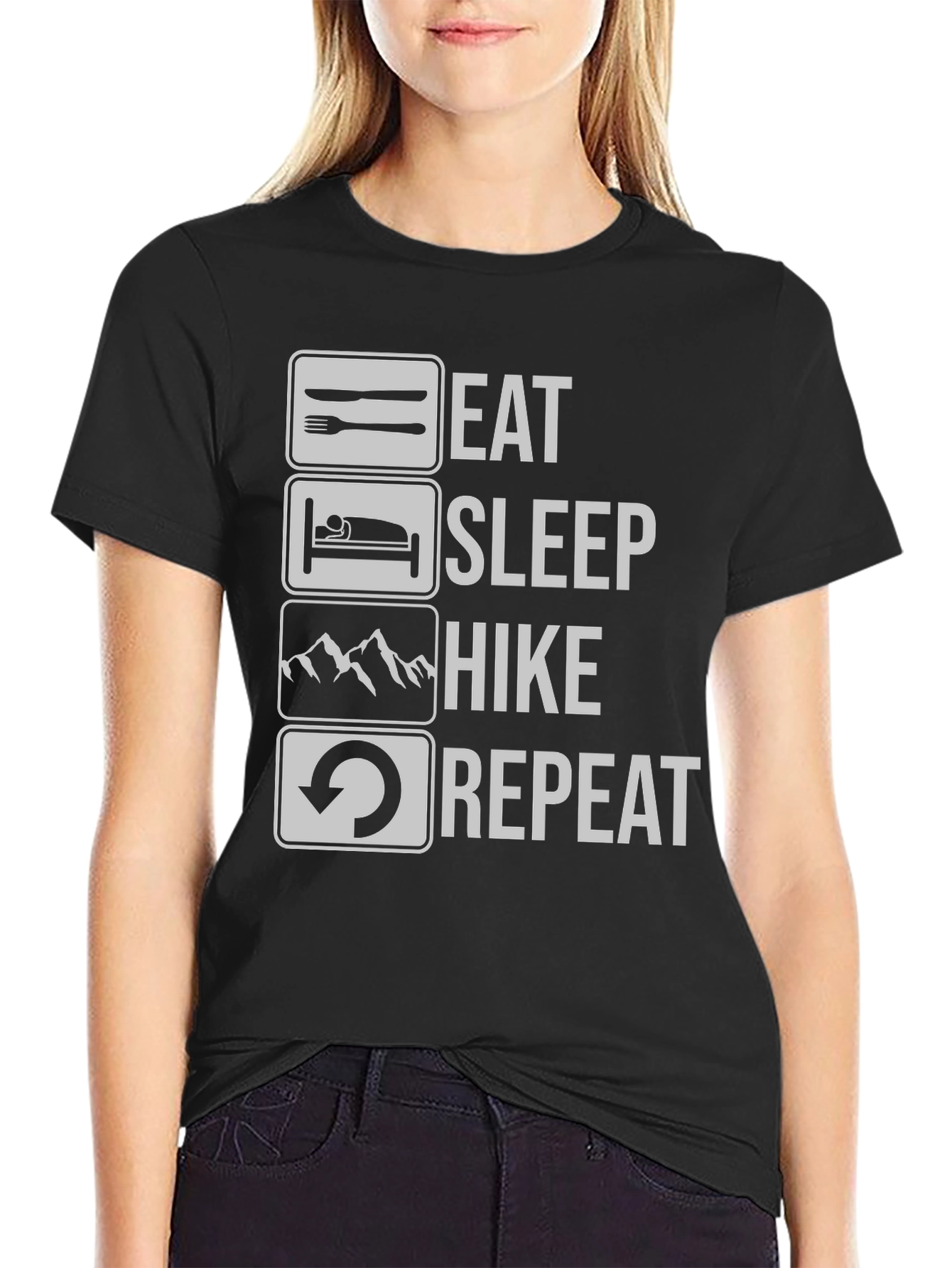 Eat Sleep Hike Repeat Graphic Tee