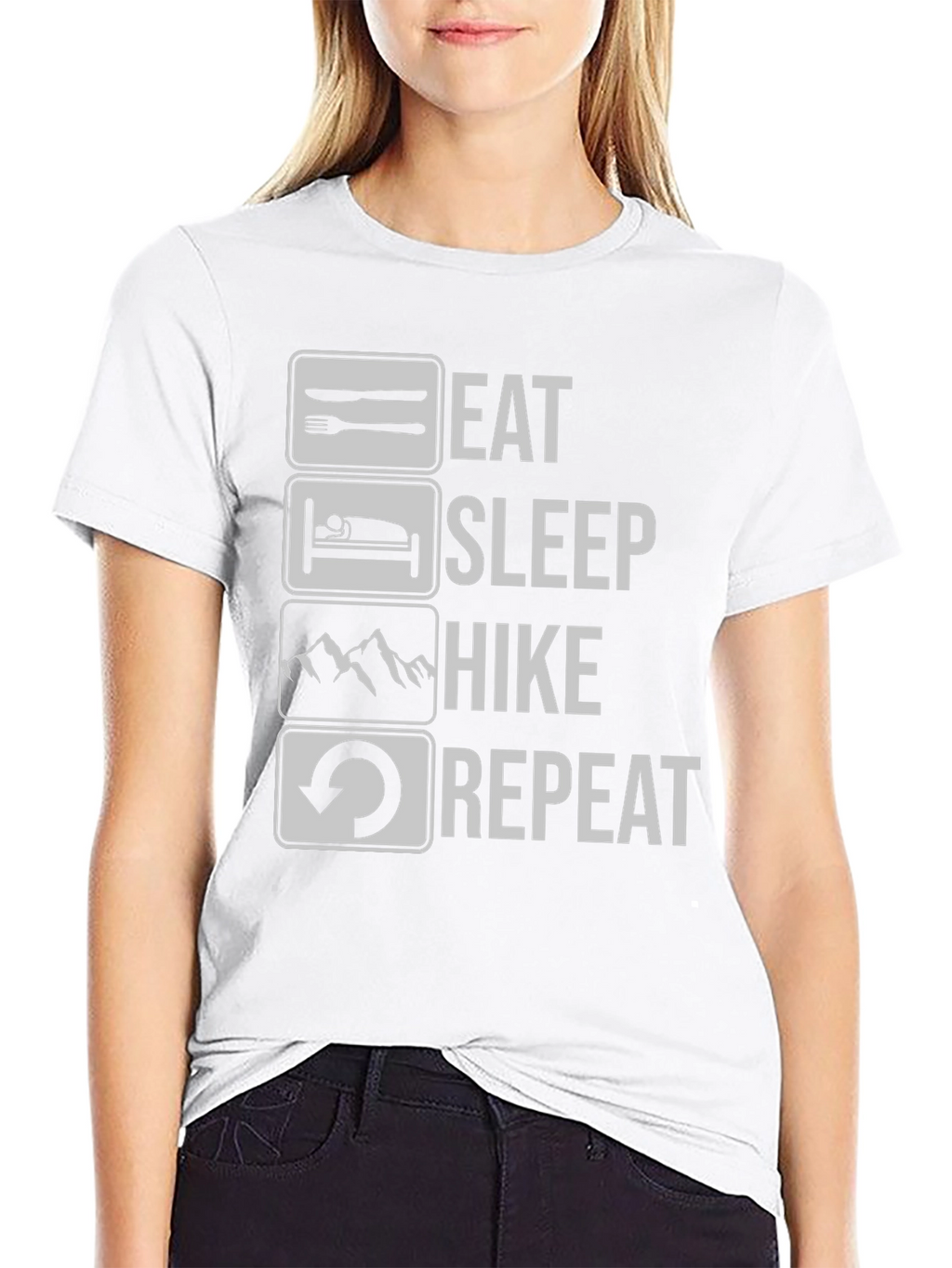 Eat Sleep Hike Repeat Graphic Tee