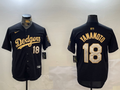 Men's Los Angeles Dodgers Yoshinobu Yamamoto #18 Black Game Jerseys