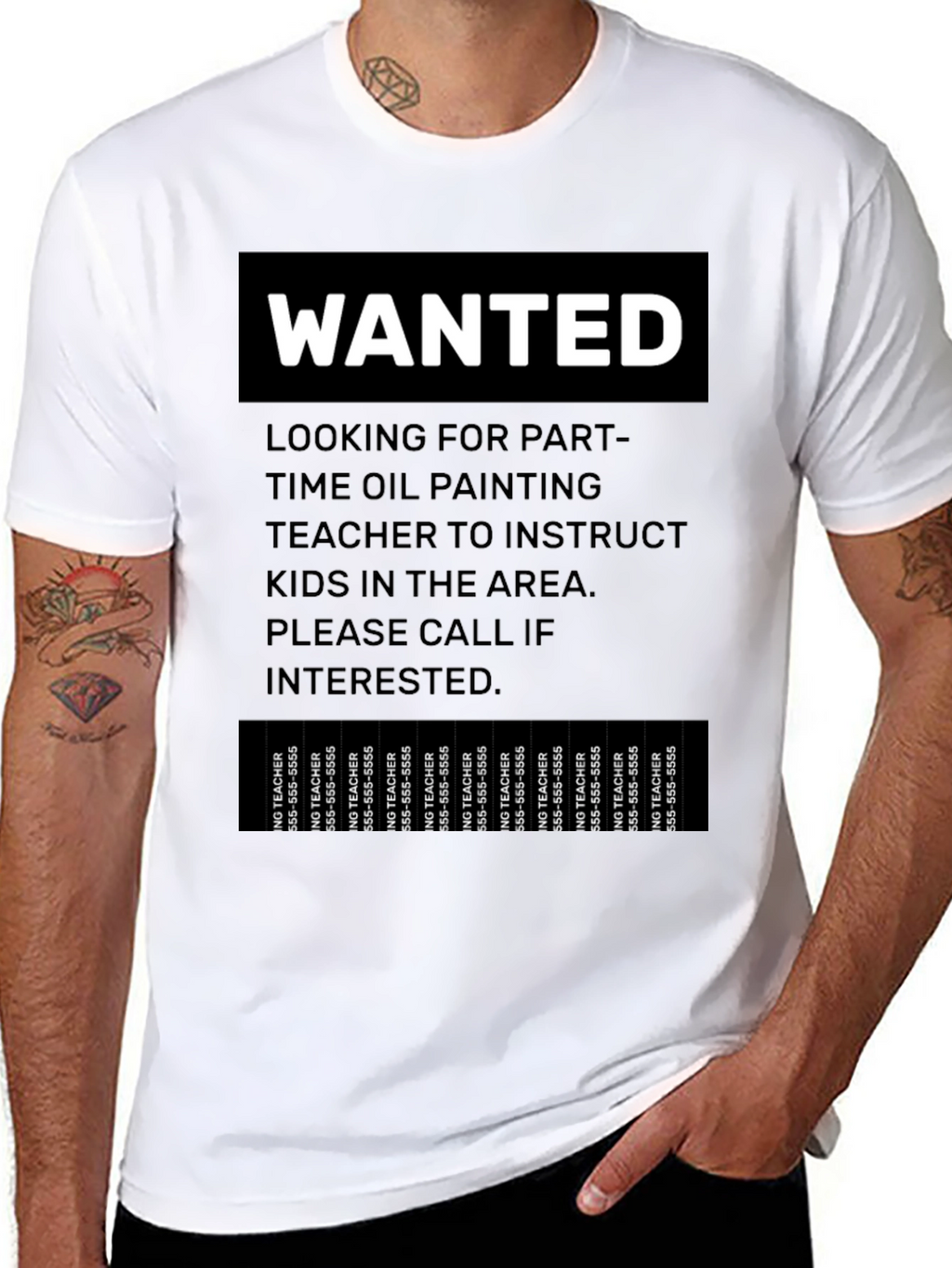 Wanted Part-Time Oil Painting Teacher T-Shirt