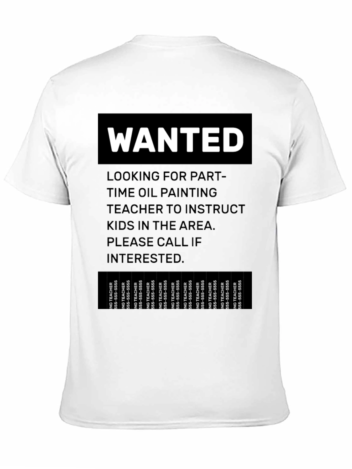 Wanted Part-Time Oil Painting Teacher T-Shirt