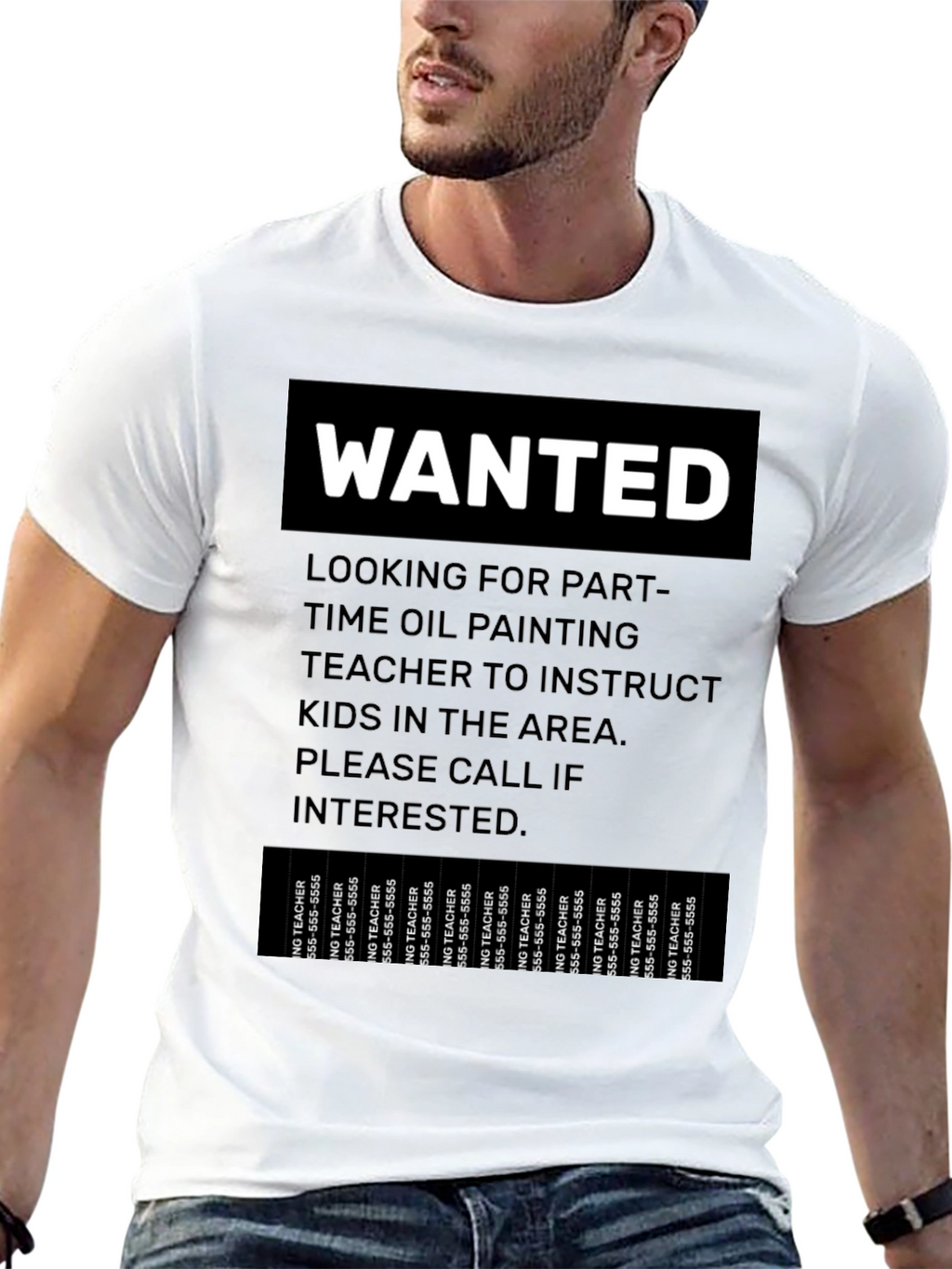 Wanted Part-Time Oil Painting Teacher T-Shirt