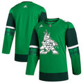 Men's Arizona Coyotes Kelly Green 2023 St. Patrick's Day Primegreen Authentic Blank Jerseys