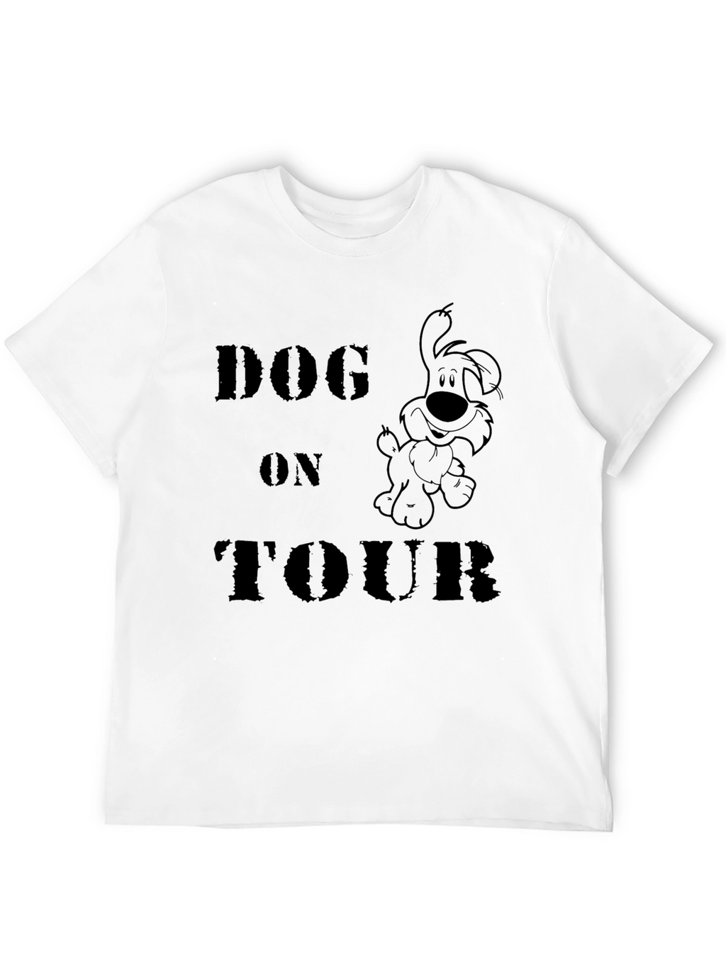 Dog On Tour Graphic T-Shirt - Black