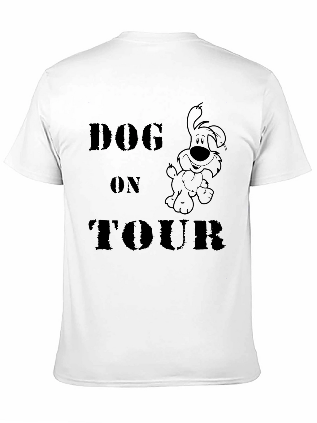 Dog On Tour Graphic T-Shirt - Black