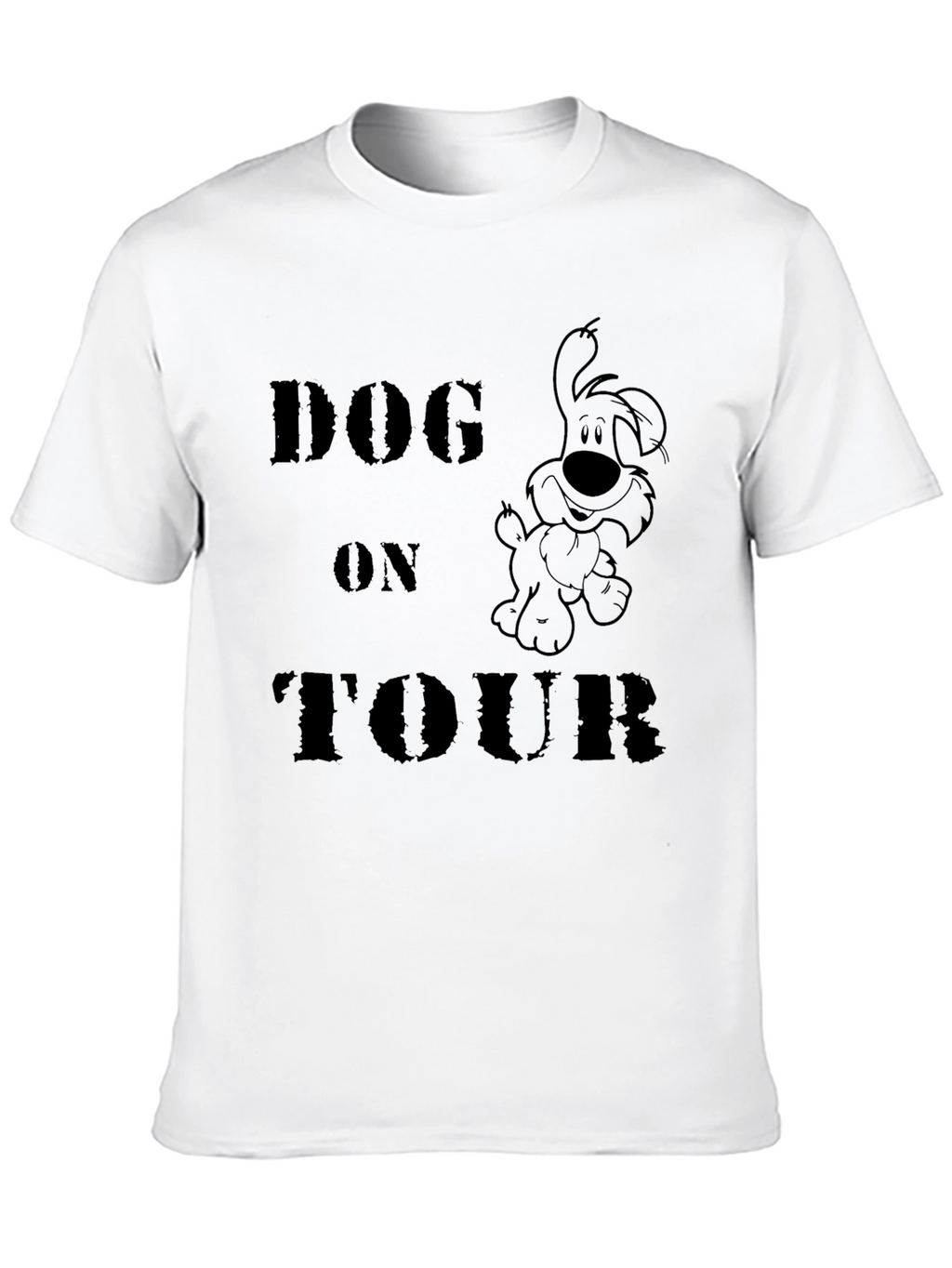 Dog On Tour Graphic T-Shirt - Black