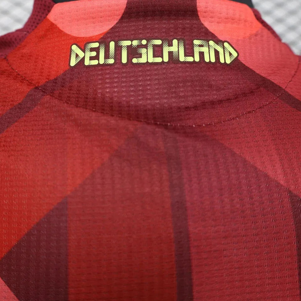 2025/26 Germany Red Player Version Soccer Jersey Detail 3